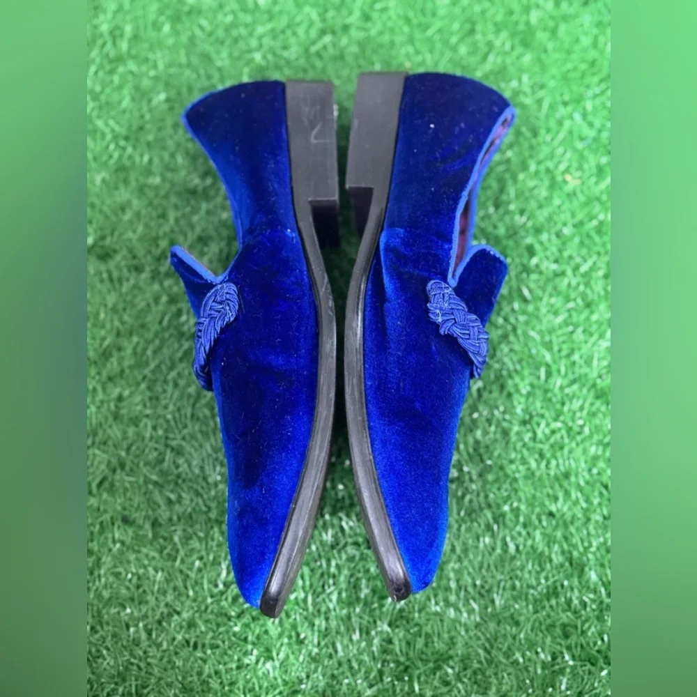 Blue Velvet Men's Loafers Size‎ 9.5